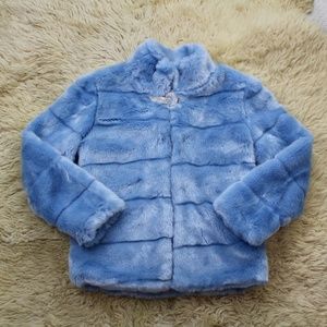 19888 Fuzzy Faux Fur Coat